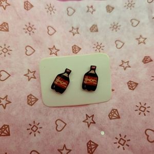 New Adorable Soda Cola Bottle Eareing